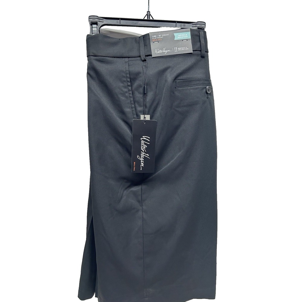 Walter Hagen Big & Tall Black Size 50 Polyester Hagen Shorts (H3)